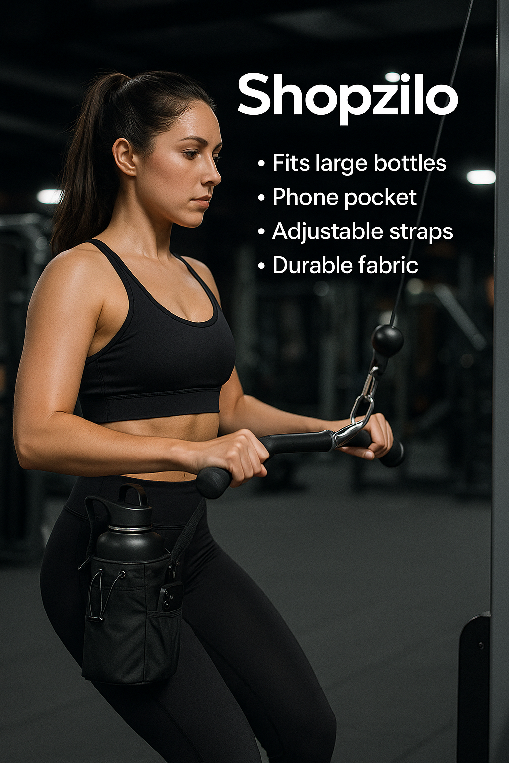 Magnetic water bottle bag