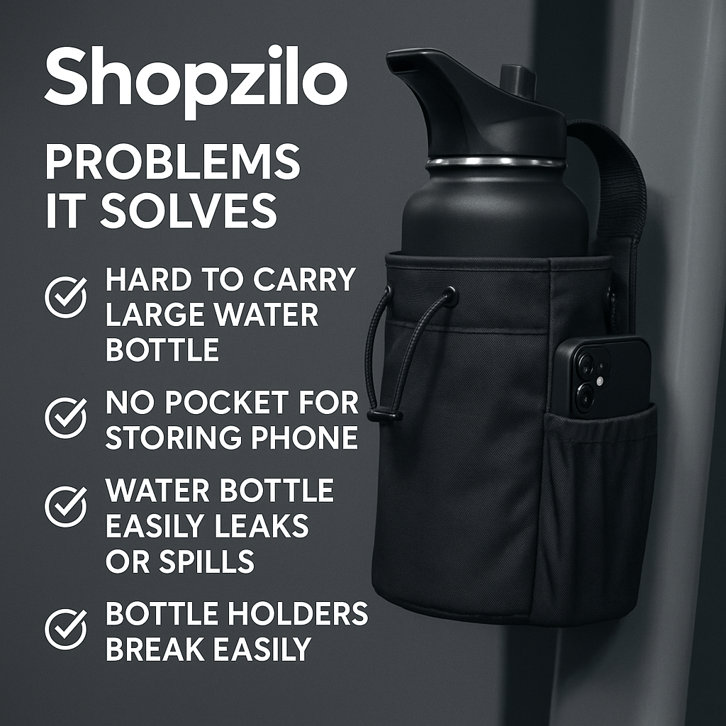 Magnetic water bottle bag